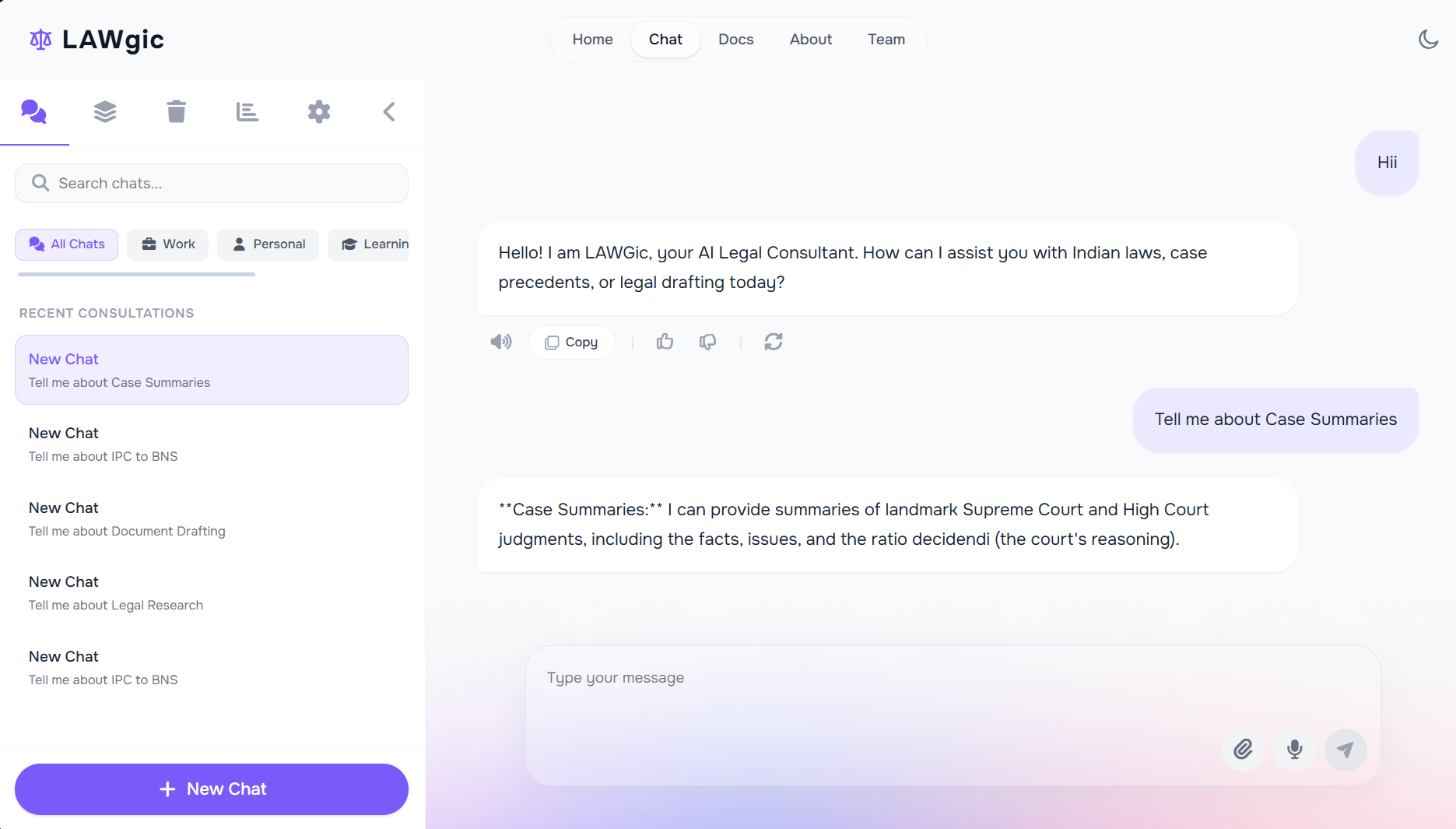 Case Summaries